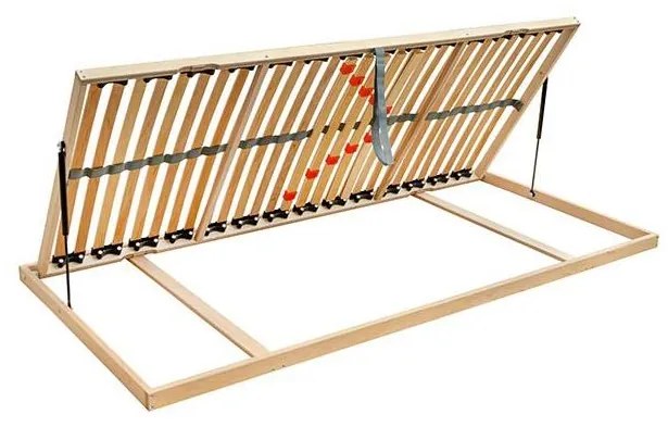 Rugalmas lamellás ágyrács oldalsó emeléssel ODENSE 90x200 balos