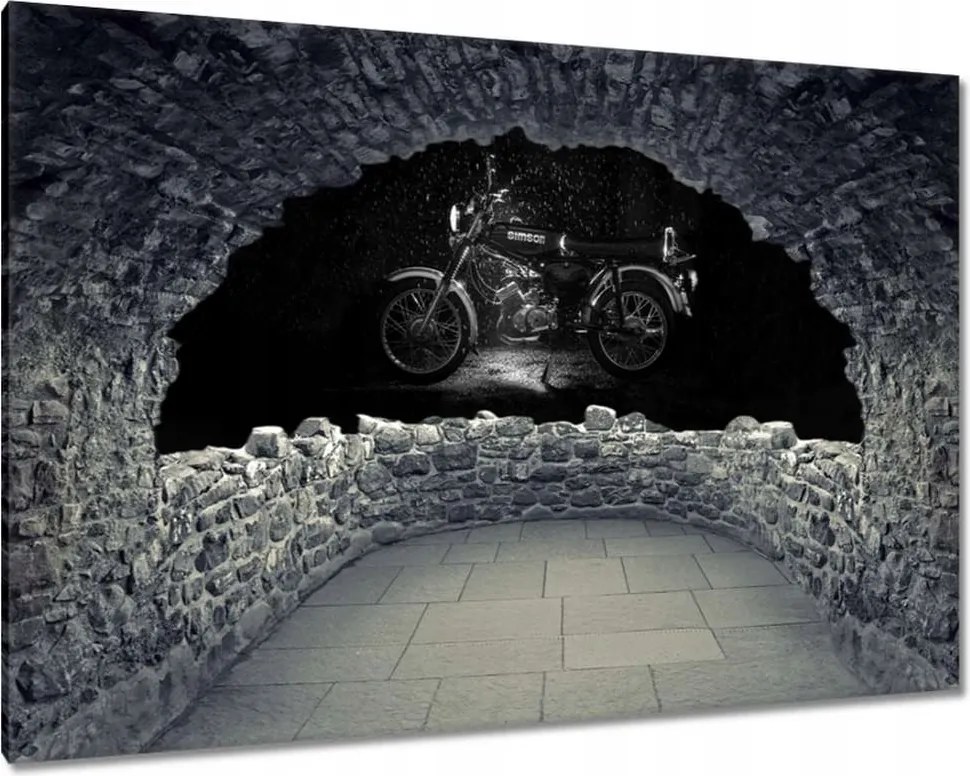 Vászonkép 90x60 Simson S51 Négysebességes Simson négyes dupla