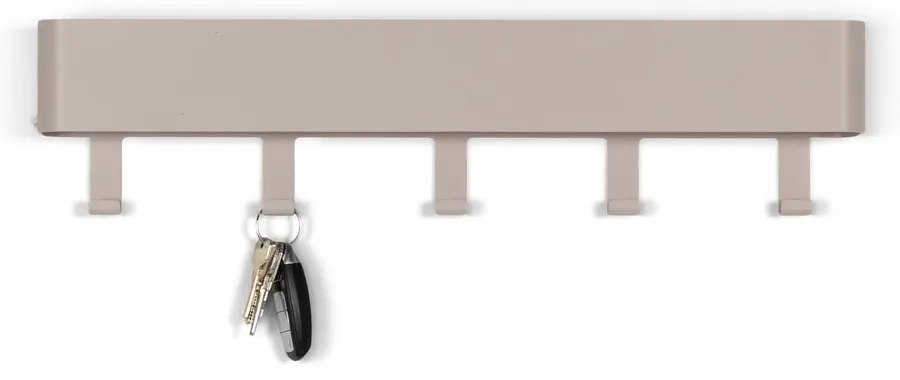 Szürkésbarna fém fali fogas polccal 52 cm Dax Play – Spinder Design