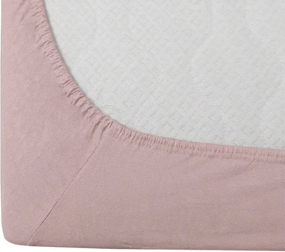 Pamut gumis lepedő STANDARD 90 x 200 cm antik rózsaszín