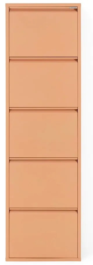 Lazacszínű fém billenő ajtós cipőtartó 50x169x15 cm Billy – Spinder Design