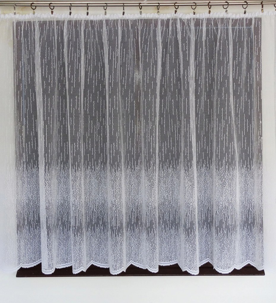 Mg Függöny jacquard 4565 Fehér 300x160 kész szalaggal