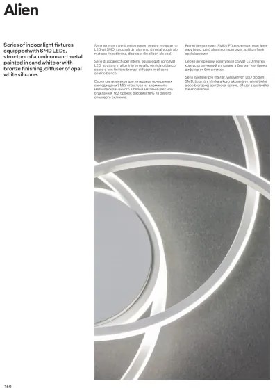 Redo 01-1801 - LED Dimmelhető mennyezeti lámpa ALIEN LED/60W/230V 3000K fehér