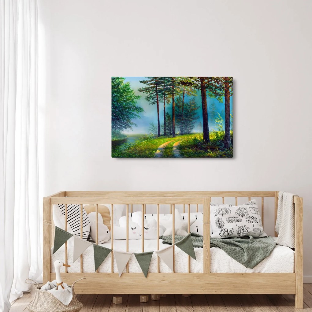 Kép - Olajfestmény tájkép (90x60 cm)