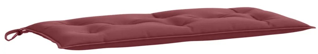 2 db melange bordó szövet kerti padpárna 100 x 50 x 7 cm