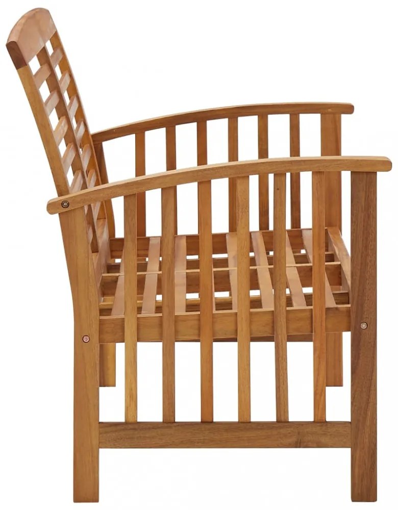 tömör akácfa kerti pad 119 cm