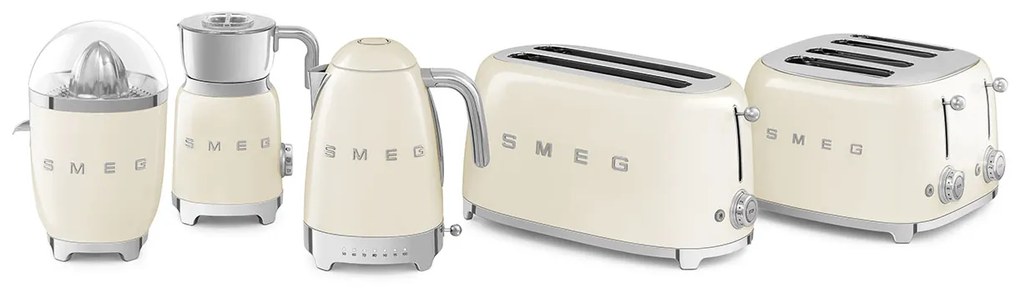 50-es évekbeli, Retro stílusú kenyérpirító, P4 krémszínű 2000W - SMEG