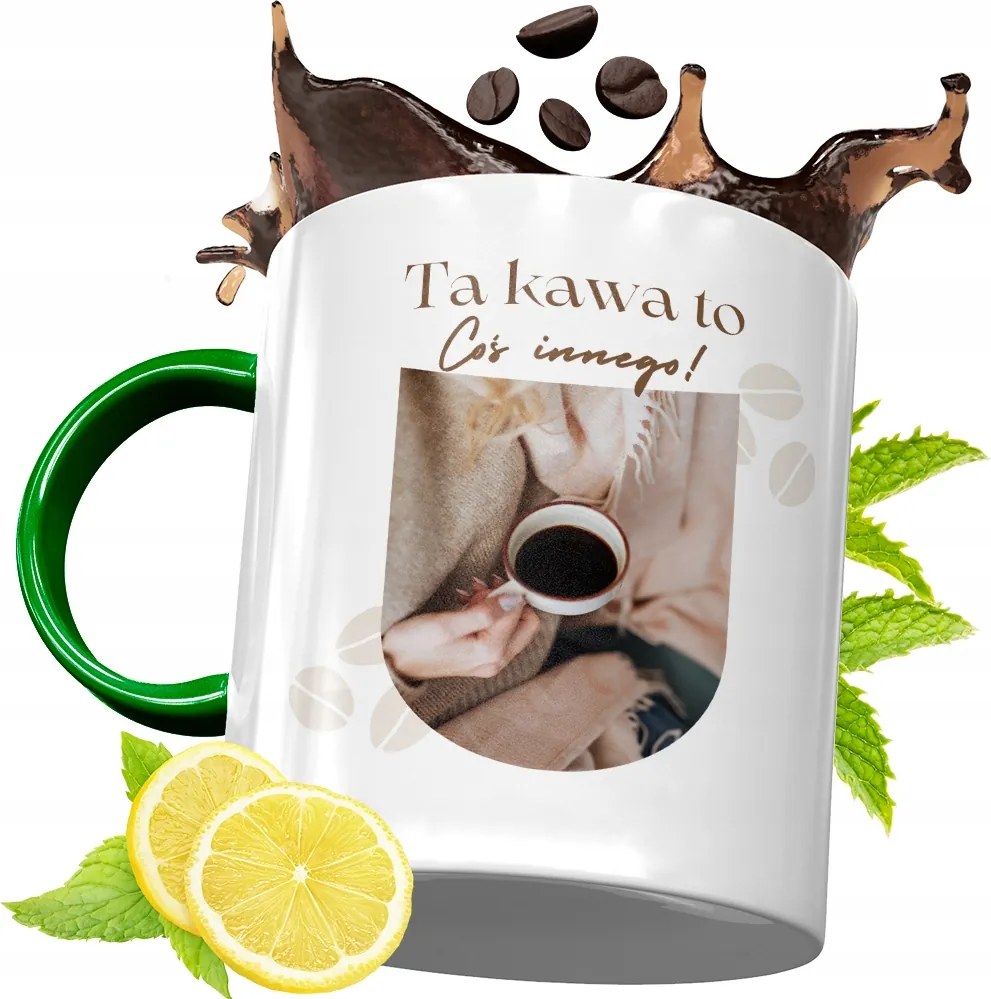 Zöld Bögre Baristáknak Születésnapi Ajándék fényképes nyomtatással