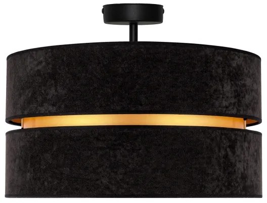 Duolla - Felületre szerelhető csillár DUO 1xE27/15W/230V átm. 40 cm fekete/arany