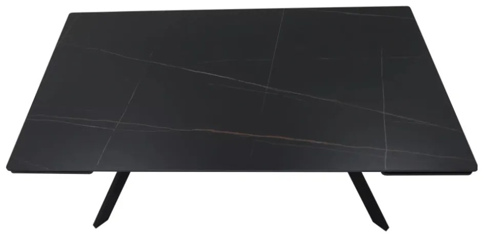 Imperia bővíthető étkezőasztal fekete 180-240 cm