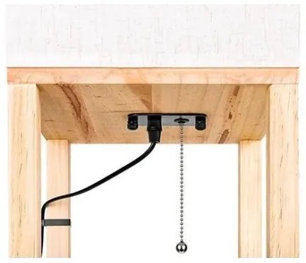 Állólámpa polcokkal 1xE27/60W/230V fehér/barna