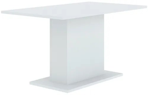 Modern Étkezőasztal Fehér Színben. THEO 138x80 cm.
