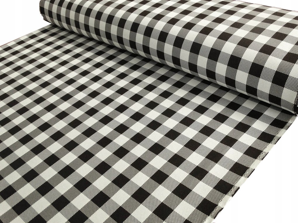 Mg Tk Asztalterítő Juka Kockás 2,5cm Barna 170cm 7644