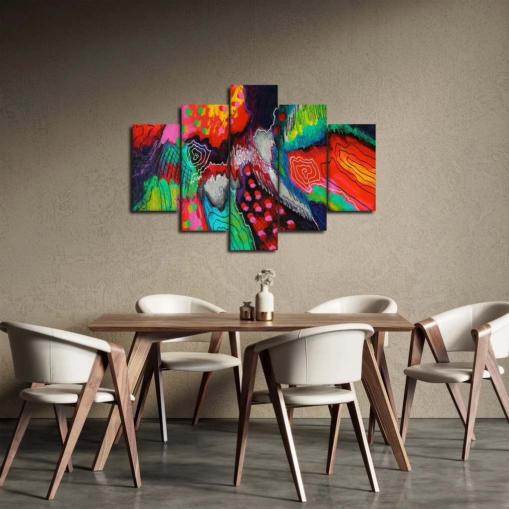 Absztrakt kép - színek (150x105 cm)