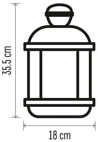 LED Karácsonyi dekoráció 1xLED/3xAAA fekete