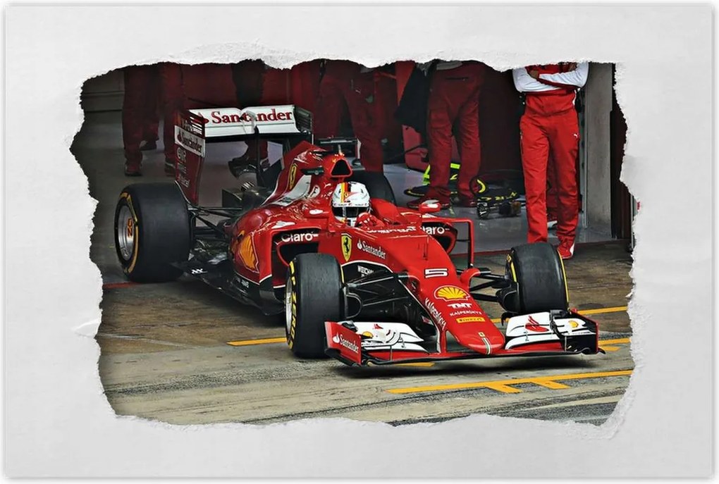 Poszterek 120x80 Sebastian Vettel F1 Bolid