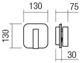 Redo 01-1491 - LED fali lámpatest QUDA LED/6W/230V + LED/3W CRI 90 USB fehér