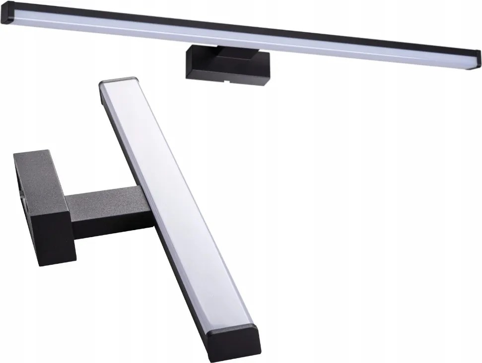 Fürdőszobai fali lámpa Led tükör Asten 12W 60 cm IP44 fekete Kanlux