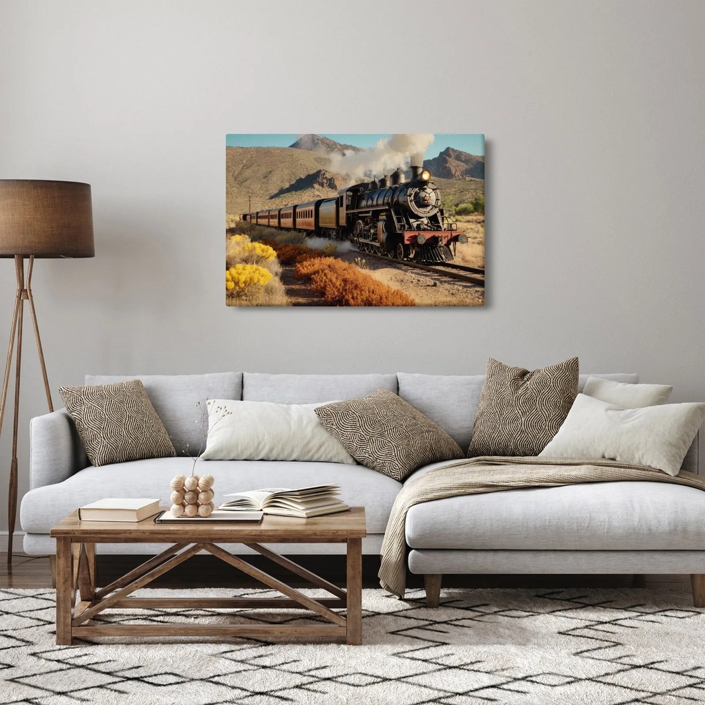 Kép - Gőzmozdony (90x60 cm)