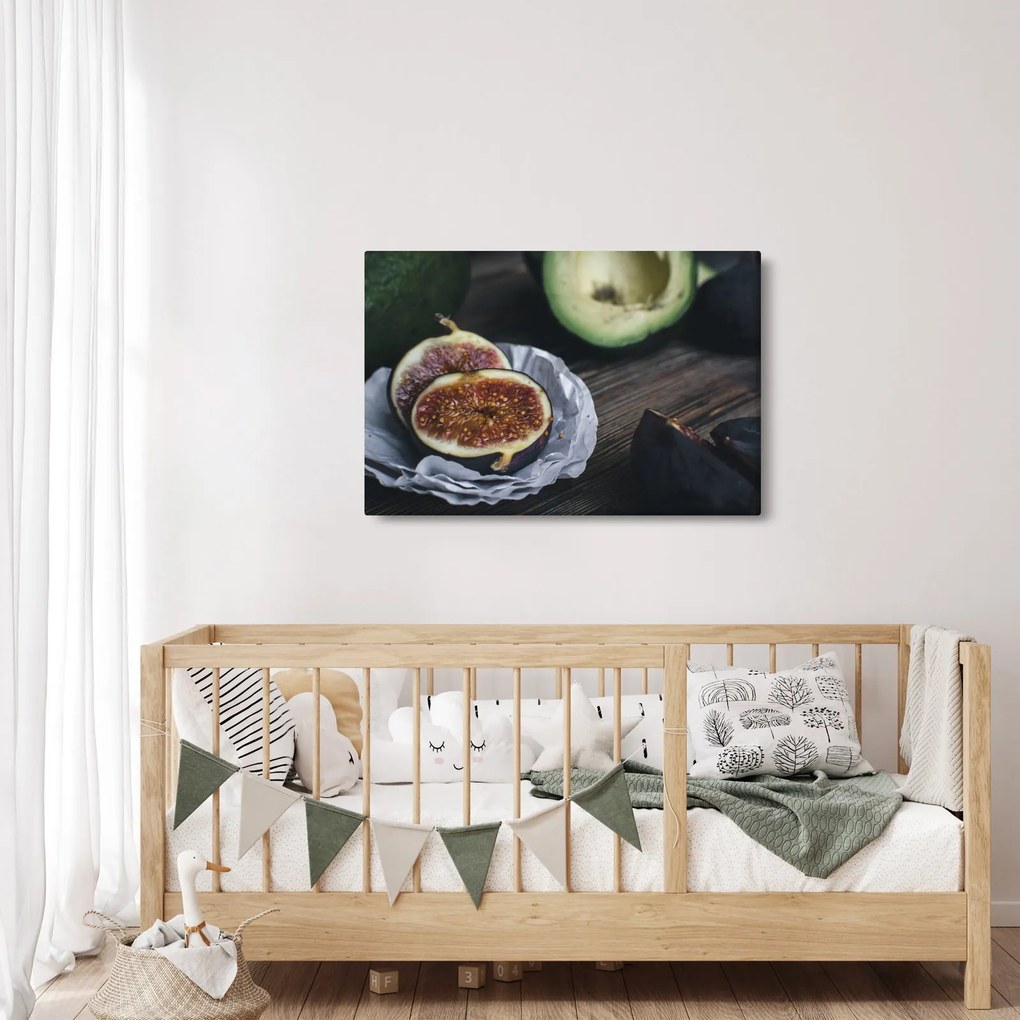 Füge és avokádó képe (90x60 cm)