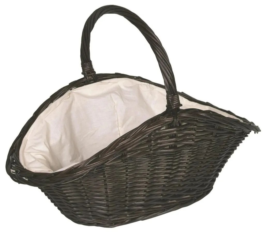 Fonott kosár fogantyúval tűzifához 50x70 cm