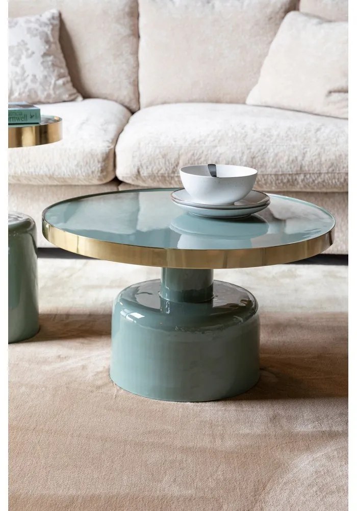 Fém kerek tárolóasztal ø 60 cm Glam – Zuiver