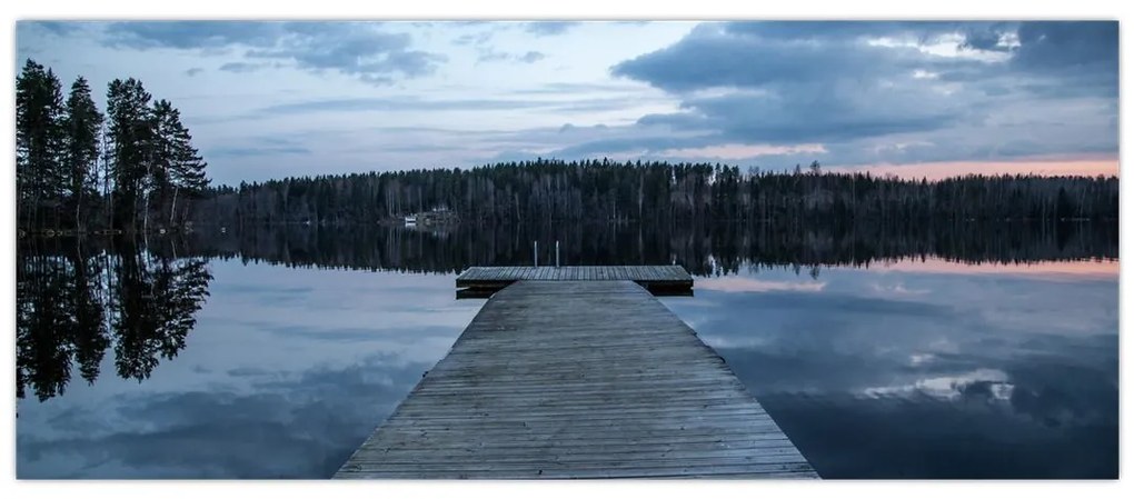 Kép - Móló a tón (120x50 cm)