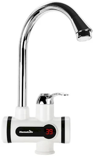 Homelife Digiterm mosogató csaptelep elektromos vízmelegítéssel fehér / króm SDR-10D-3