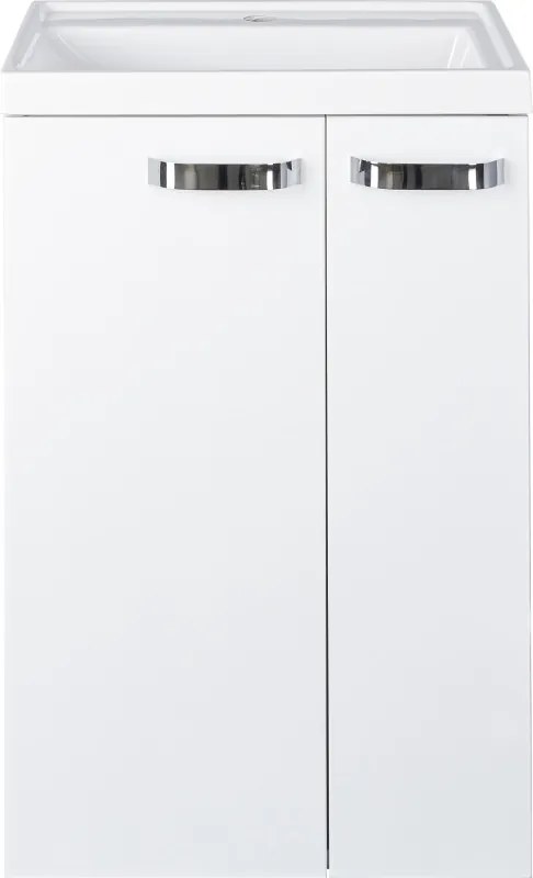 Piramida EURIDIKA 50L fali / álló fürdőszobabútor - műmárvány mosdóval - 50 x 75 x 38 cm