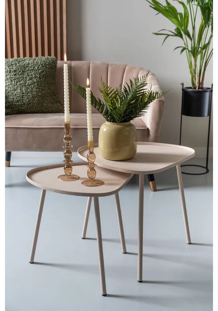 Fém tárolóasztal 49.5x54 cm Boaz – Leitmotiv