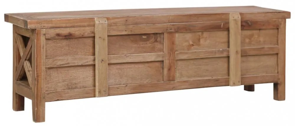 tömör mahagóni TV-szekrény 3 fiókkal 120 x 30 x 40 cm