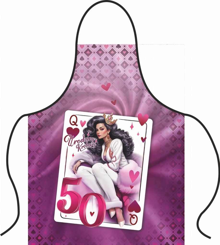 Ajándék kötény személyre szabott nyomtatással, ajándék 50. születésnapra Nőknek
