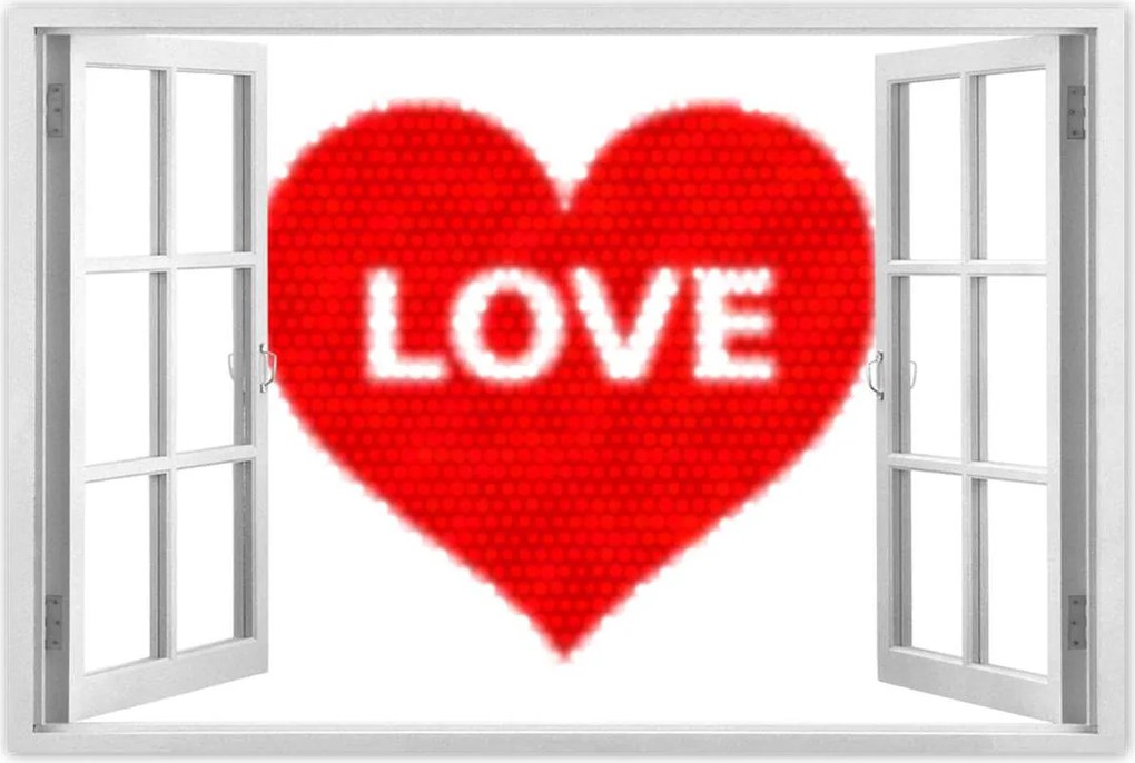 Poszterek 90x60 Szív Love