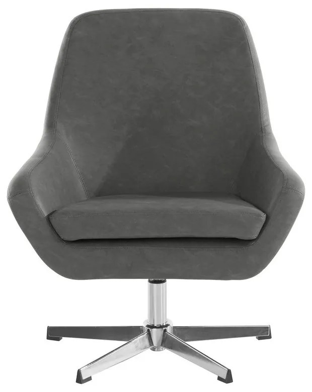 Szürke bőrutánzat fotel Naomi - Støraa