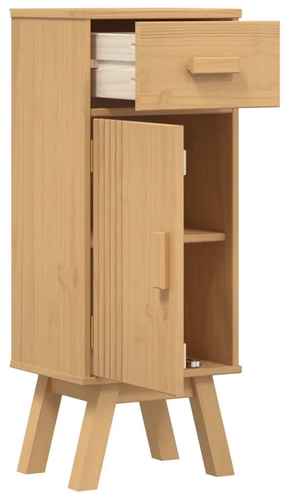 Fürdőszoba Székény Olden Barna 35 x 30 x 90 cm Tömör fenyőfa