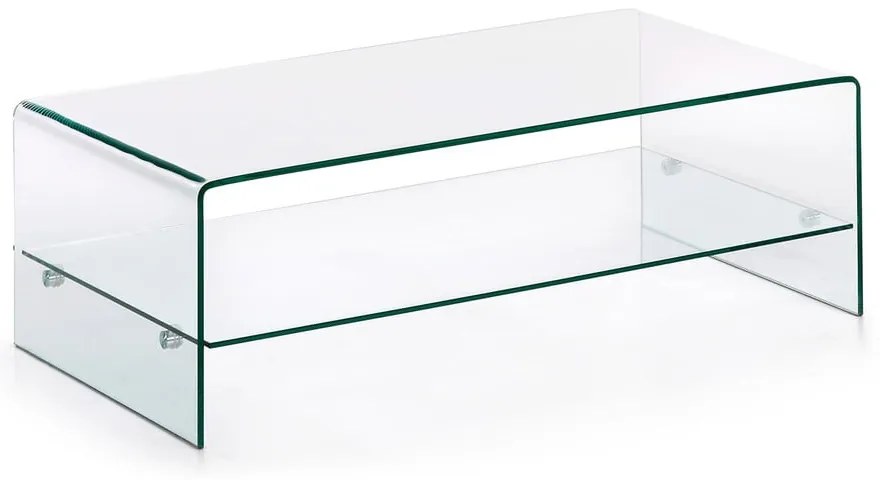 Üveg dohányzóasztal 55x110 cm Burano – Kave Home