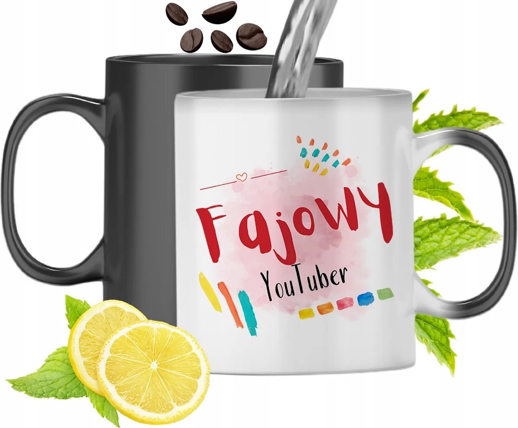 Mágikus Bögre Youtuber Színváltós, fényképes nyomattal