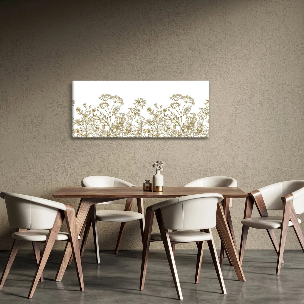 Kép - réti virágok (120x50 cm)