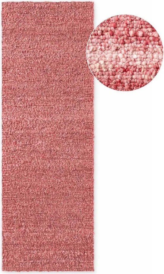Sötét rózsaszín kézi szövésű buklé futószőnyeg 80x200 cm Notting Hill Portobello – Ted Baker