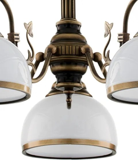 BRILAGI - Rúdon függő csillár TAURUS 5xE27/15W/230V átmérő 70 cm bronz