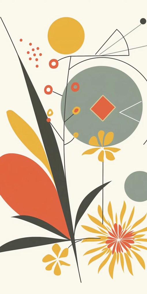 Poszter 50x100cm Geometrikus kert