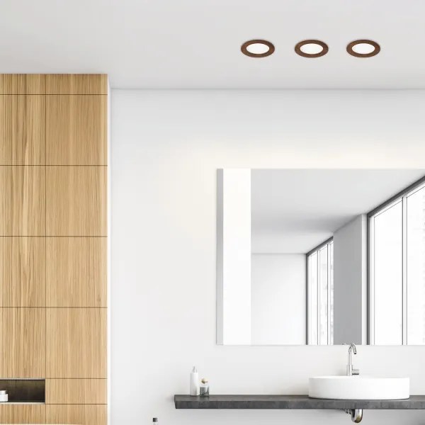 LED mennyezeti lámpa WOODY SPOT LED/12,5W/230V 3000K cseresznye Ø16 cm