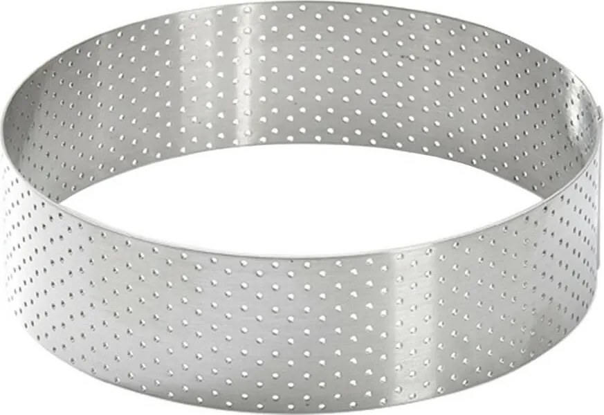 De Buyer 3098.05 perforált torta körkeret 12,5 cm,rozsdamentes acél, 12,5 cm