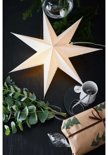 Markslöjd 705927 - Karácsonyi dekoráció LIVELY 1xE14/6W/230V, átmérő 60 cm, fehér