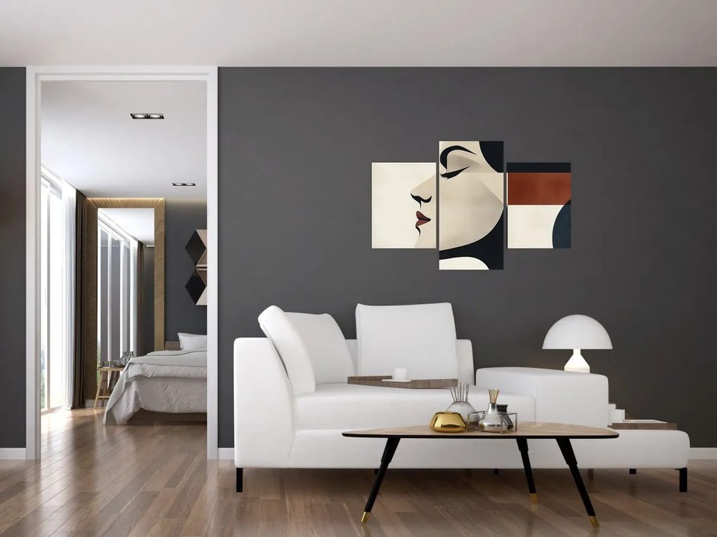 Kép - Nő profilból (90x60 cm)