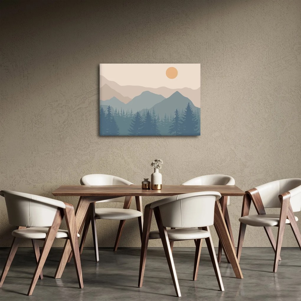 Kép - Türkiz hegység N⁰1 (70x50 cm)
