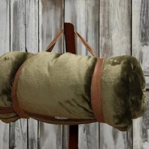 Pukka vadász zöld Flanel Fleece pléd hordozóval