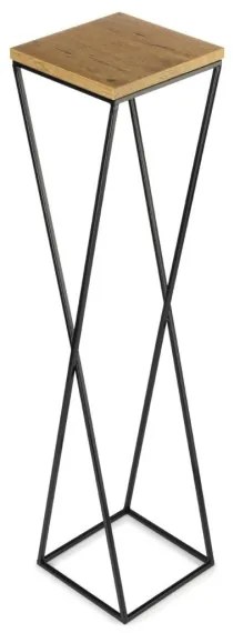 LOFT virágtartó állvány 100x24 cm fekete/barna