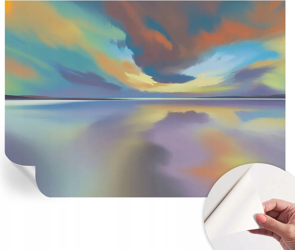 Modern öntapadós fali fotótapéta Szivárvány nyugat 208x146 cm