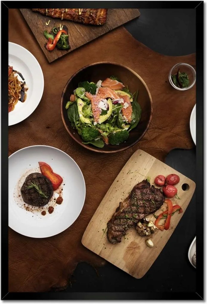 Poszterek keretben 40x60 Ázsia a tányéron